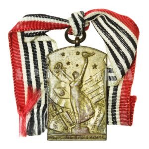 RARA MEDALHA LEI, DIREITO E CONSTITUIÇÃO • COM FITA – REVOLUÇÃO DE 1932