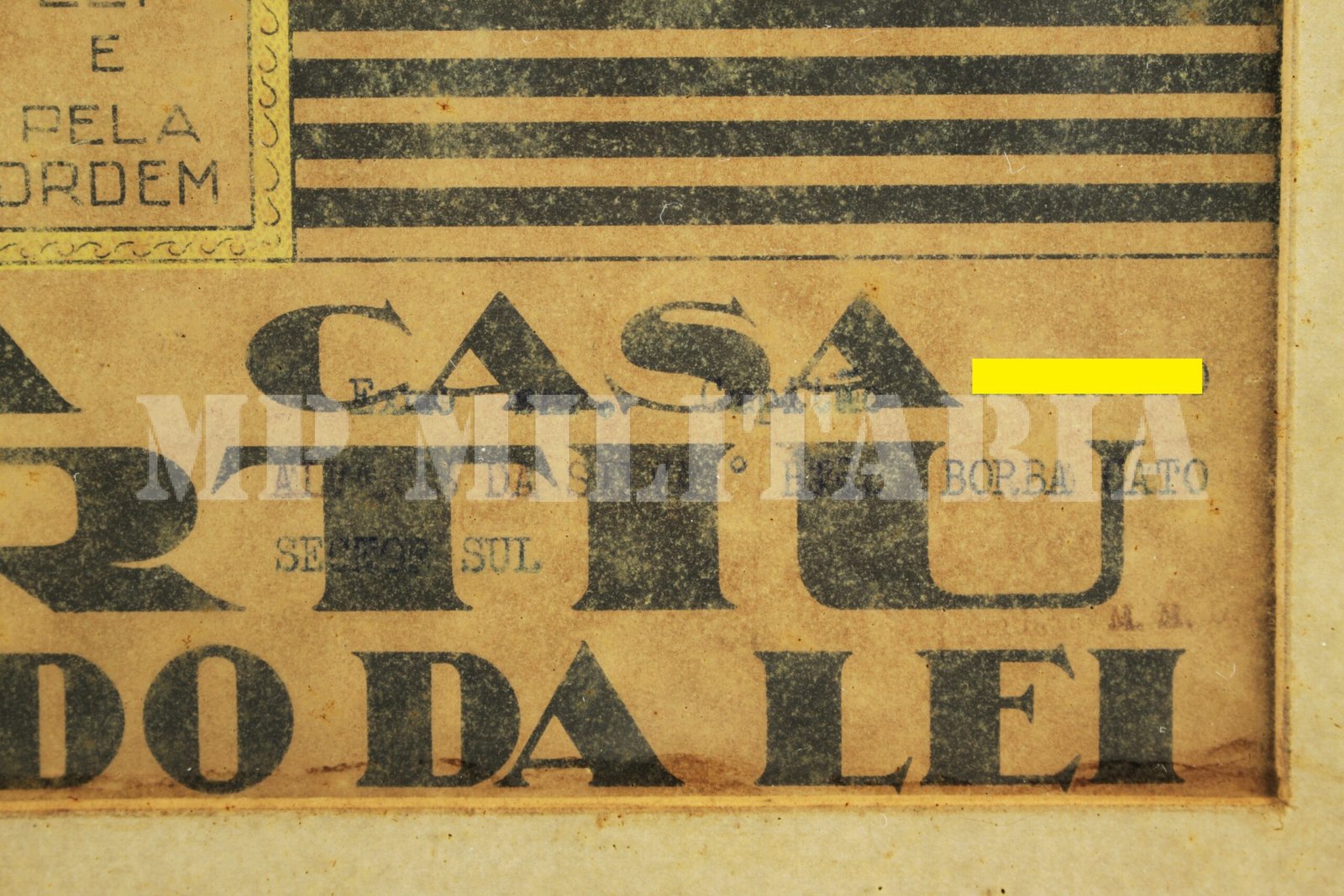 RARO CARTAZ DESTA CASA PARTIU O SOLDADO DA LEI • BATALHÃO BORBA GATO – REVOLUÇÃO DE 32 - Imagem 5