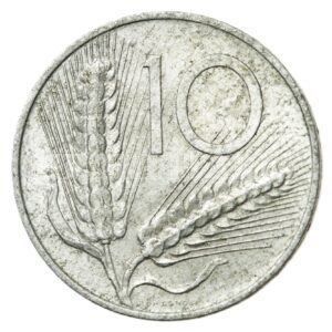 MOEDA DE 10 LIRAS • ITÁLIA – 1951