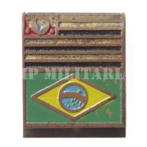 RARO PIN / DISTINTIVO BANDEIRAS DE SÃO PAULO E DO BRASIL – REVOLUÇÃO DE 1932