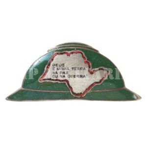 PIN / BROCHE – CAPACETE DEUS E MINHA TERRA – REVOLUÇÃO DE 1932