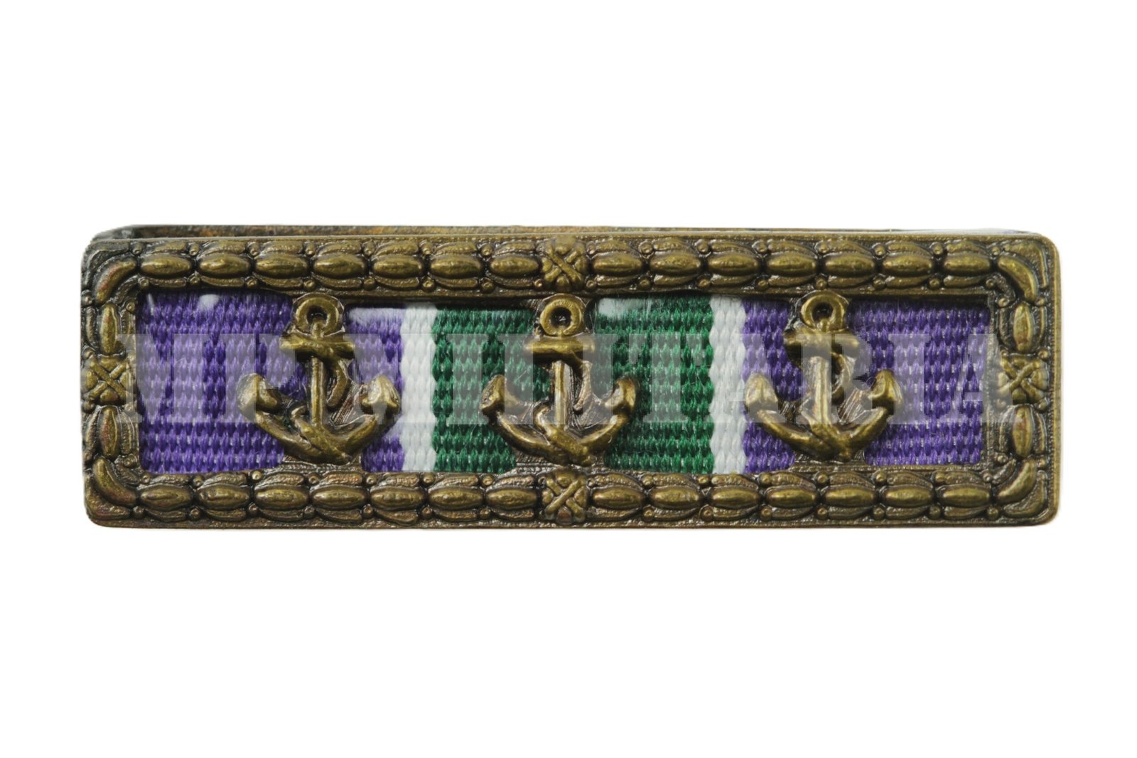 BARRETA DA MEDALHA DO MÉRITO MARINHEIRO COM 3 ÂNCORAS - Imagem 2