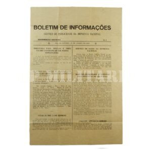 JORNAL BOLETIM DE INFORMAÇÕES Nº3 DO GOVERNO FEDERAL – REVOLUÇÃO DE 1932