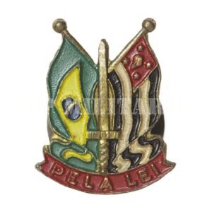 RARO PIN BANDEIRAS BRASILEIRA E PAULISTA – PELA LEI – REVOLUÇÃO DE 1932