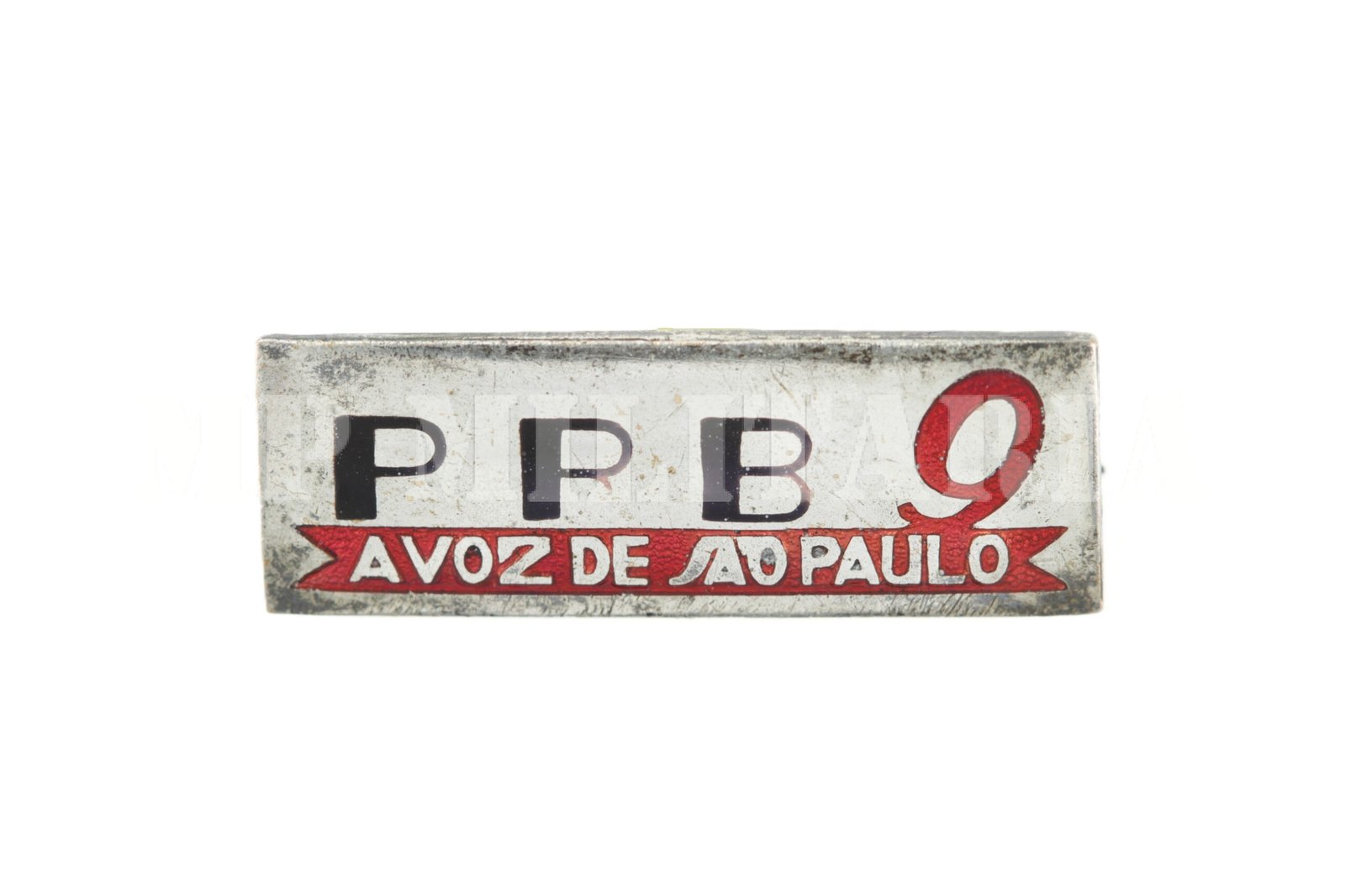 RARO PIN DA RÁDIO RECORD PRB-9 – REVOLUÇÃO DE 1932