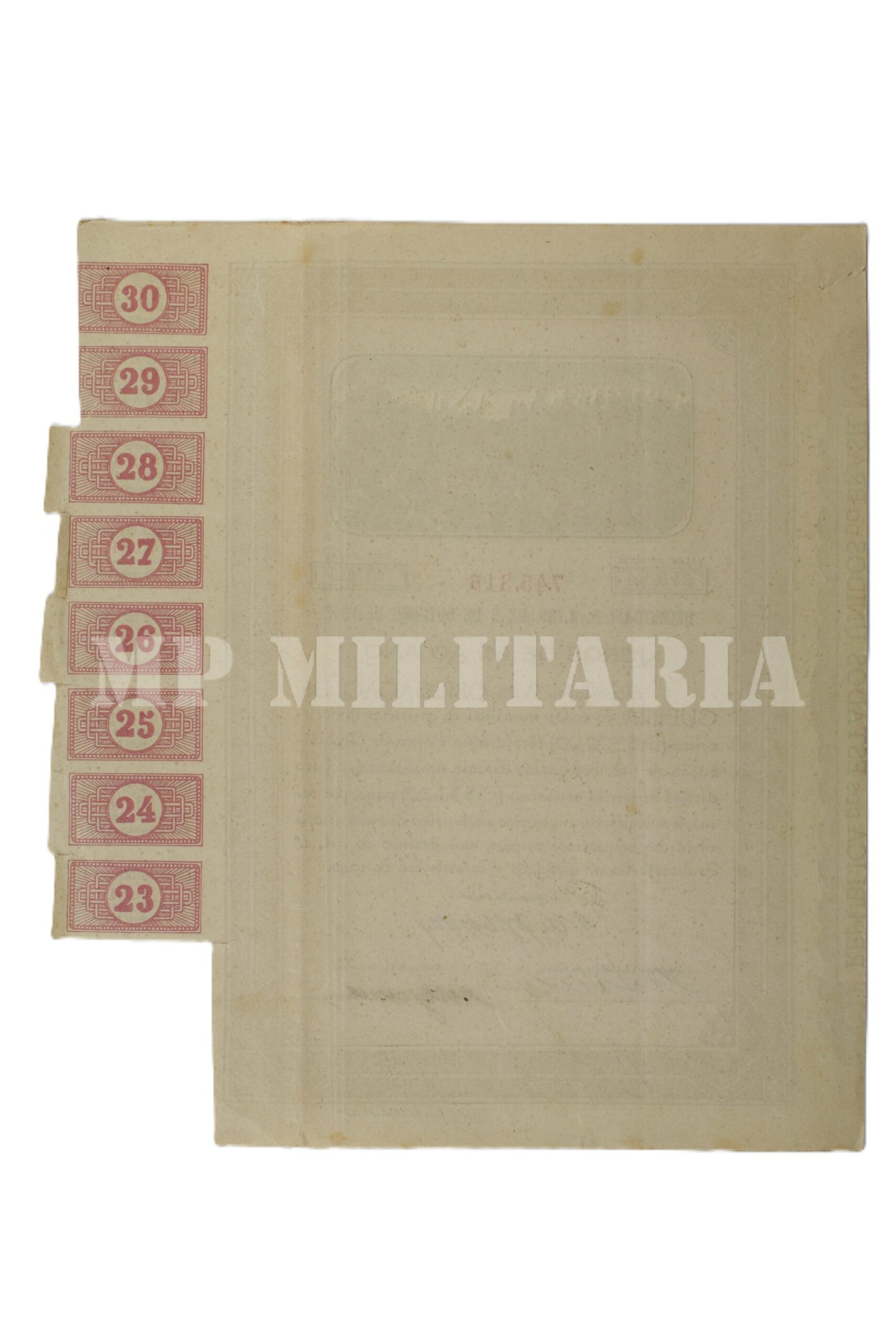 OBRIGAÇÃO DE GUERRA BRASILEIRO DE CR$500,00 – 1942 – II GUERRA - Imagem 3