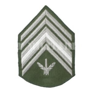 DIVISA DE PRIMEIRO SARGENTO DO QUADRO DE OFICIAIS ADMINISTRATIVOS QOA • EXÉRCITO BRASILEIRO – ANOS 60