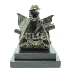 ESCULTURA / BRONZE TROFEL DE ARMAS – REVOLUÇÃO DE 1932