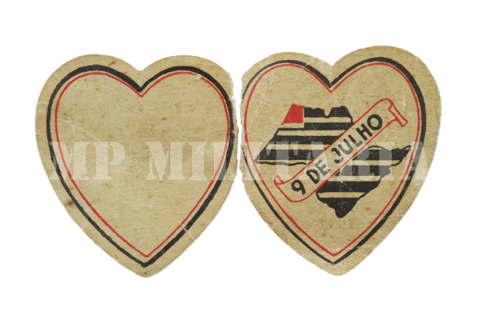 PEQUENO CARTÃO 9 DE JULHO DOS 4 ANOS DA REVOLUUÇÃO DE 1932 - Imagem 2