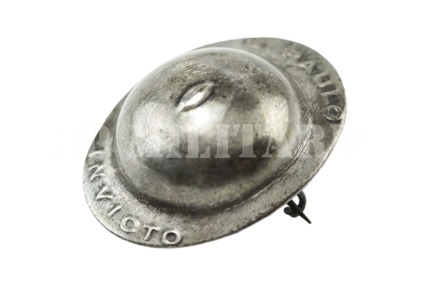 PIN DE CAPACETE SÃO PAULO INVICTO • PRATEADO – REVOLUÇÃO DE 1932 - Imagem 2