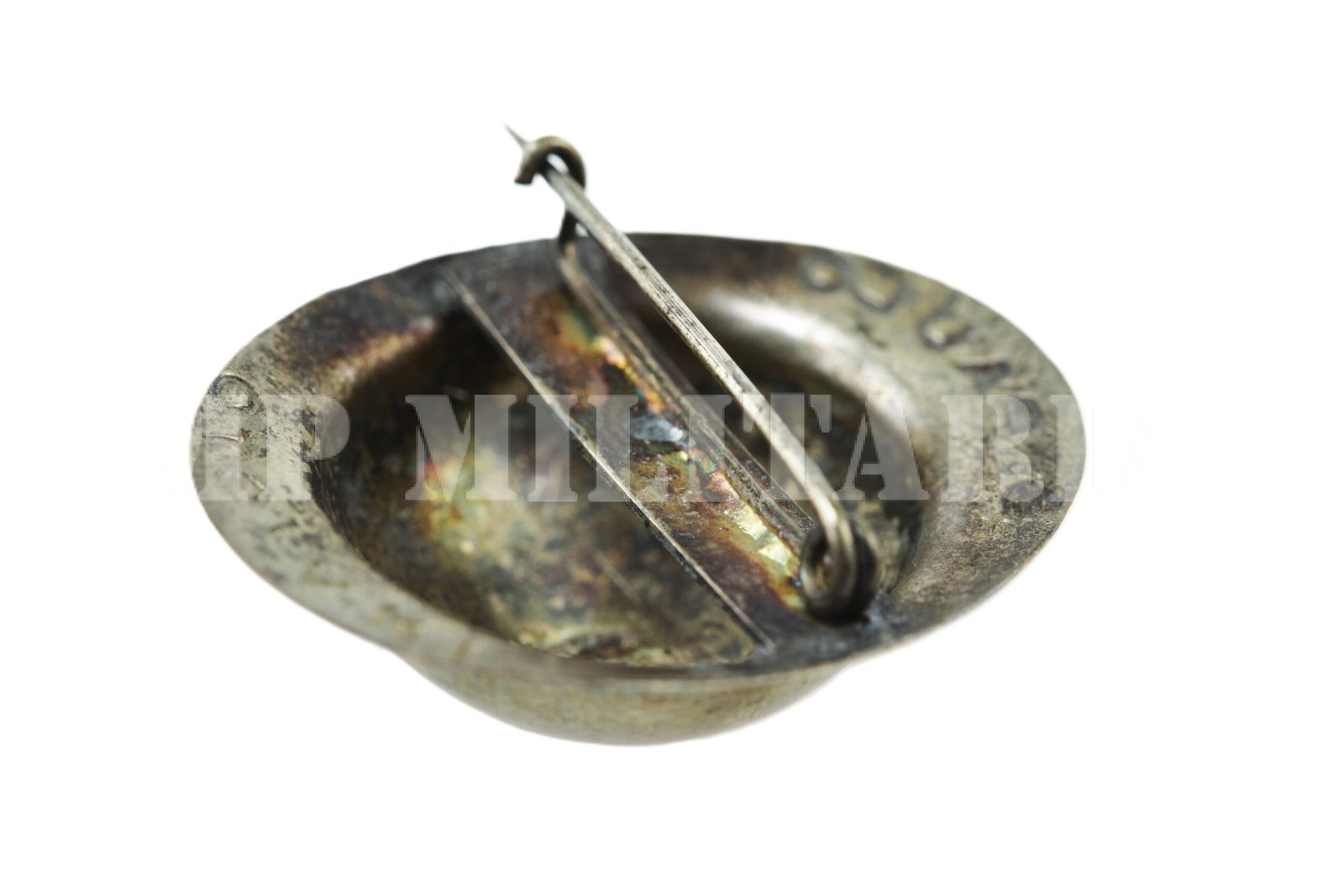 PIN DE CAPACETE SÃO PAULO INVICTO • PRATEADO – REVOLUÇÃO DE 1932 - Imagem 3