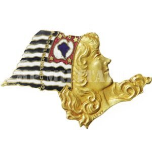 RARISSÍMO PIN DA PAULISTINHA • TUDO POR SÃO PAULO, MÓDULO MAIOR – REVOLUÇÃO DE 1932