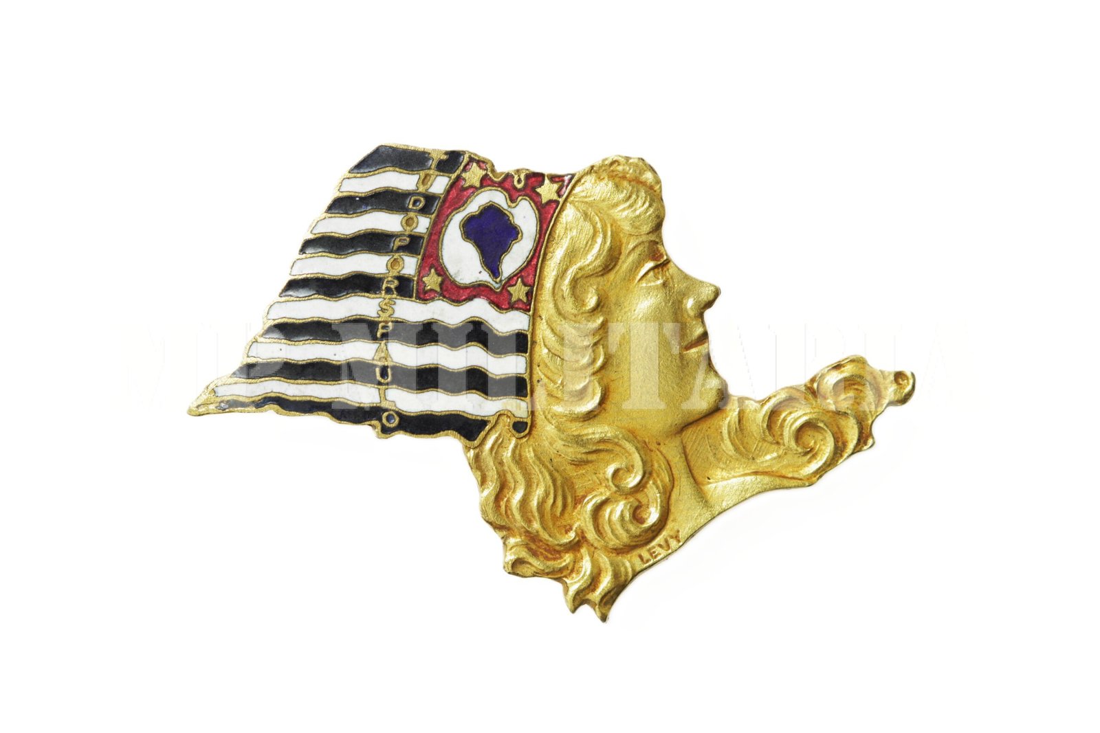 RARISSÍMO PIN DA PAULISTINHA • TUDO POR SÃO PAULO, MÓDULO MAIOR – REVOLUÇÃO DE 1932