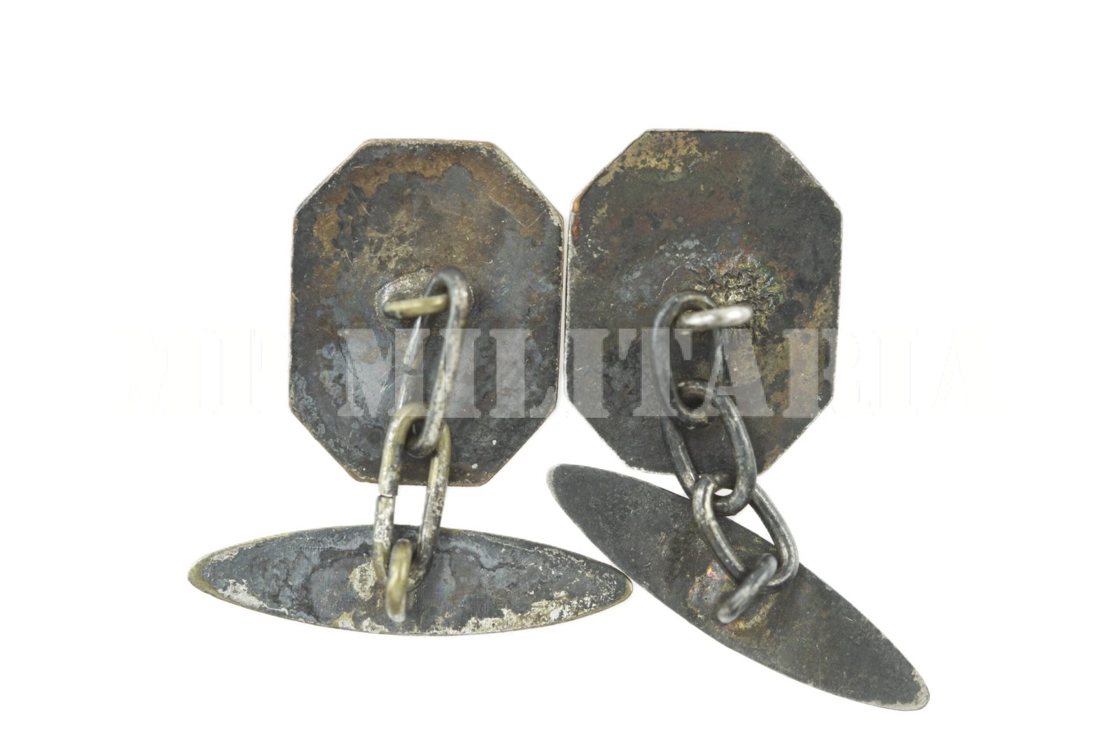 PAR DE ABOTOADURAS COM AS CORES DO ESTADO DE SÃO PAULO – REVOLUÇÃO DE 1932 - Imagem 3