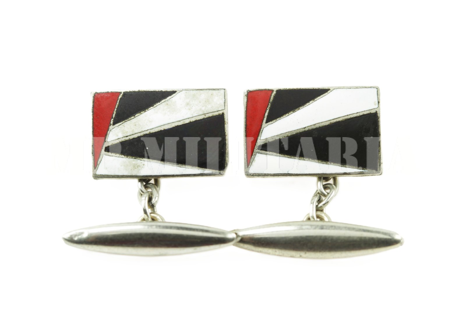 PAR DE ABOTOADURAS BANDEIRA PAULISTA – REVOLUÇÃO DE 1932