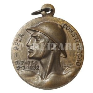 MEDALHA PELA CONSTITUIÇÃO • COM DUAS ASSINATURAS – REVOLUÇÃO DE 1932