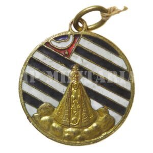 RARA MEDALHA NOSSA SENHORA APARECIDA E BANDEIRA PAULISTA – REVOLUÇÃO DE 1932
