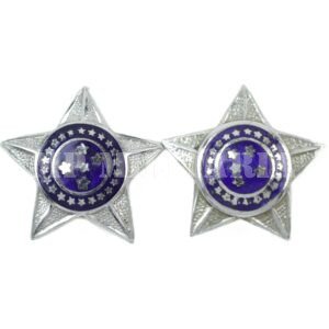 ANTIGO PAR DE INSÍGNIAS ESTRELAS DE TENENTE DO EXÉRCITO BRASILEIRO