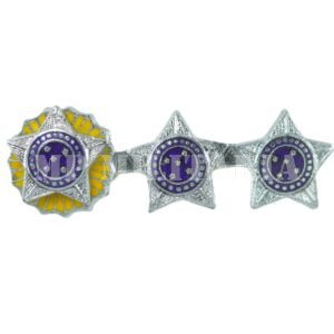 INSÍGNIA DE COLARINHO DA PATENTE DE TENENTE CORONEL DO EXÉRCITO BRASILEIRO – ANOS 80