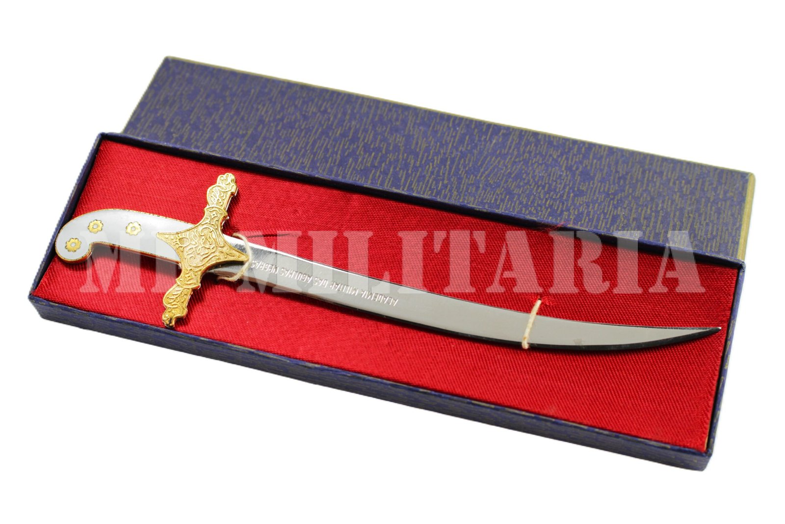 ABRIDOR DE CARTAS ESPADIM DA AMAN ACADEMIA MILITAR DAS AGULHAS NEGRAS - Imagem 4