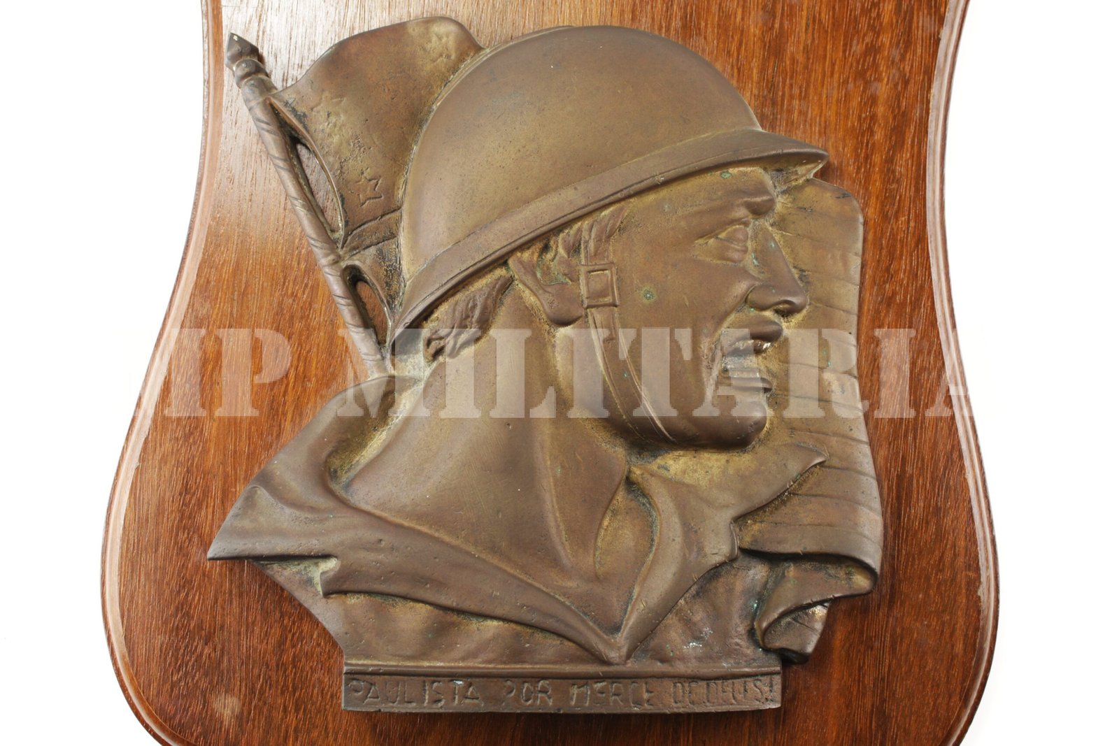 RARA ESCULTURA DE BRONZE “PAULISTA POR MERCÊ DE DEUS” – REVOLUÇÃO DE 1932 - Imagem 3