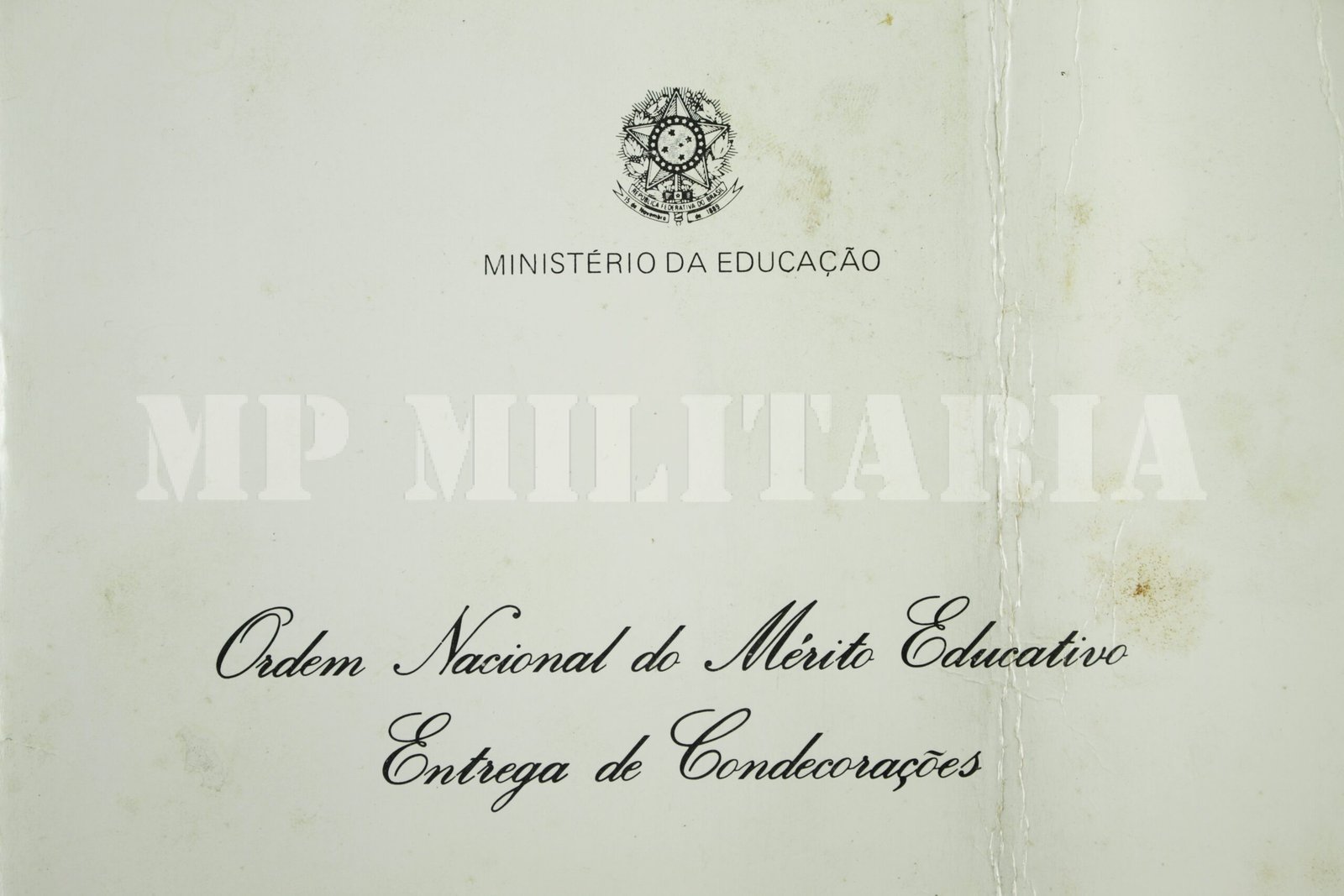OPÚSCULO DA ORDEM DO MÉRITO EDUCATIVO – 1987 - Imagem 2