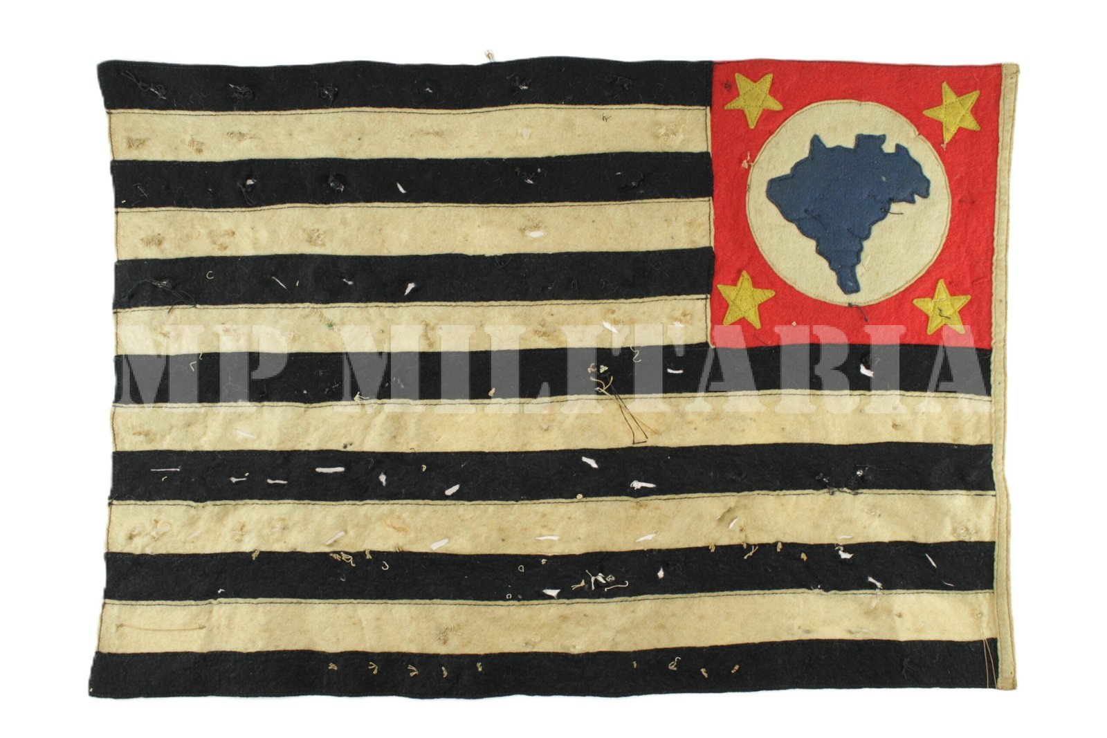 RARA BANDEIRA PAULISTA DE FELTRO DA REVOLUÇÃO DE 1932 - Imagem 5