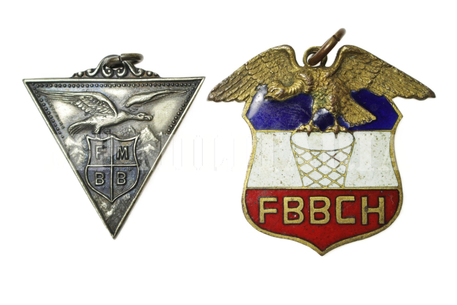 LOTE DE MEDALHAS DE ESPORTE, BASQUETEBOL – ANOS 30 / 40 - Imagem 6