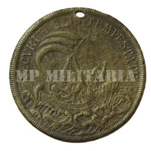 ANTIGA MEDALHA AMULETO DE SEGURANÇA DE MARINHEIROS - SECVRIT IN TEMPESTATE - SÉCULO XIX