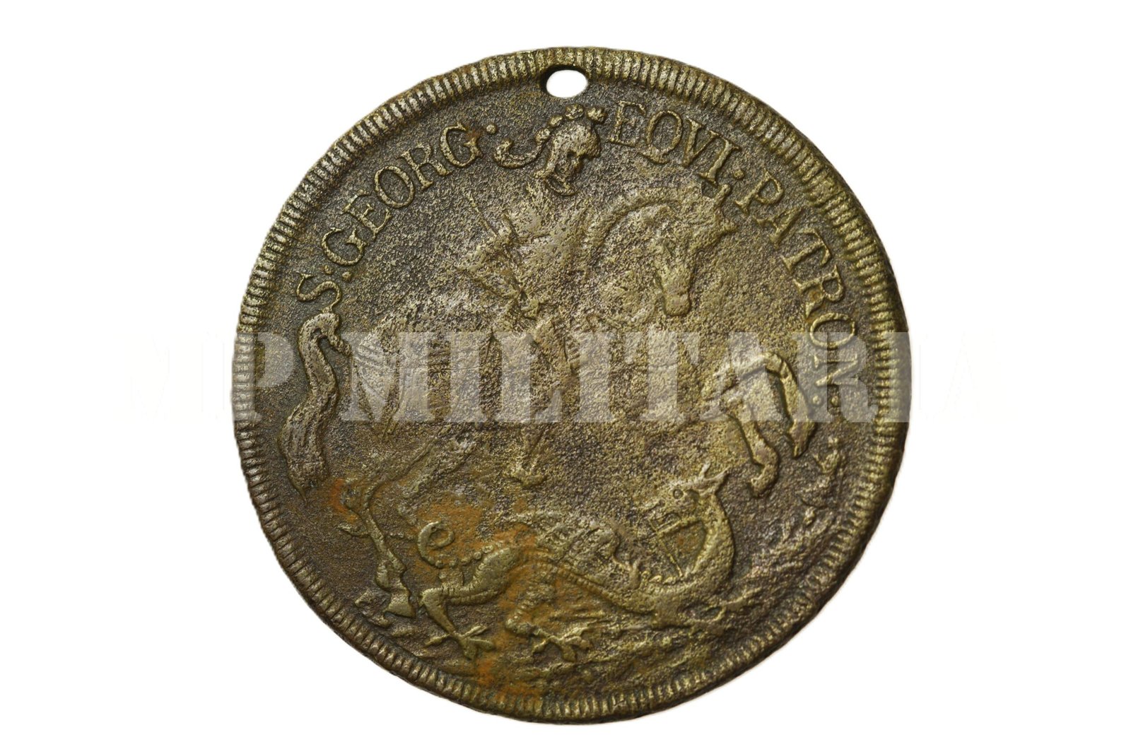 ANTIGA MEDALHA AMULETO DE SEGURANÇA DE MARINHEIROS - SECVRIT IN TEMPESTATE - SÉCULO XIX - Imagem 2