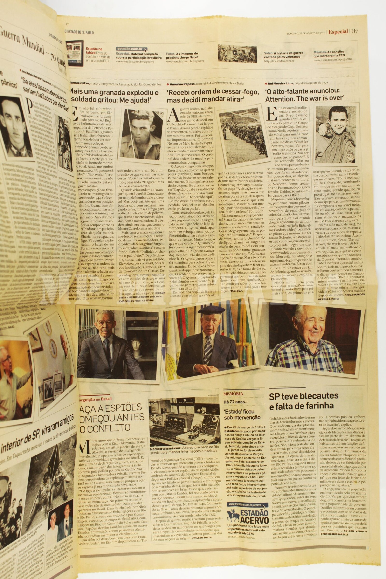 JORNAL O ESTADO DE SÃO PAULO • FEB – 70 ANOS DA 2ª GUERRA MUNDIAL - Imagem 5
