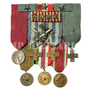 BARRETE DE MEDALHAS DE VOLUNTÁRIO ITALIANO - II GUERRA MUNDIAL