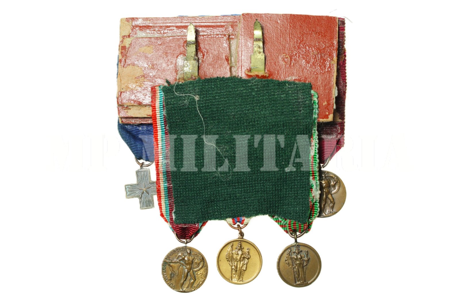 BARRETE DE MEDALHAS DE VOLUNTÁRIO ITALIANO - II GUERRA MUNDIAL - Imagem 11