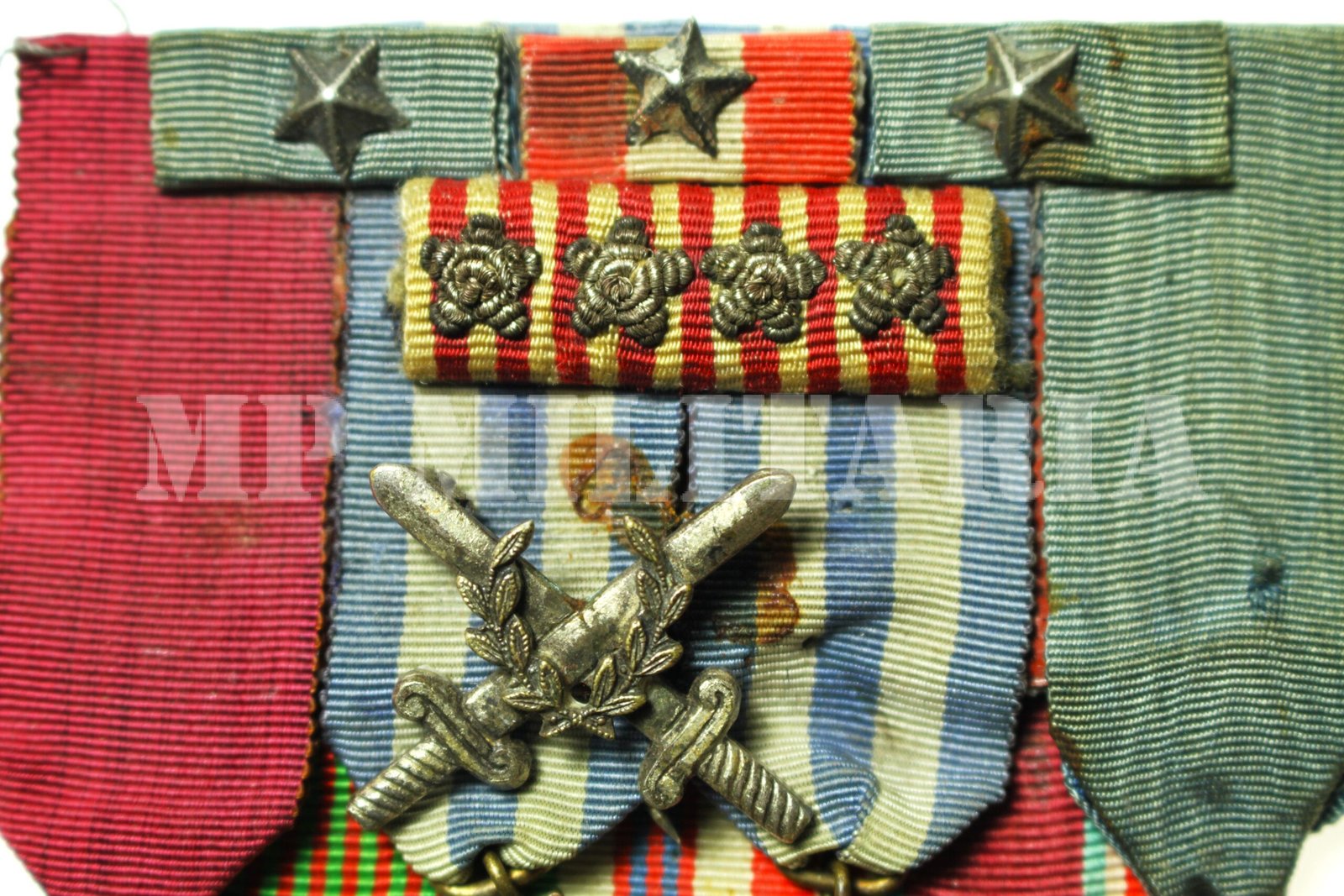 BARRETE DE MEDALHAS DE VOLUNTÁRIO ITALIANO - II GUERRA MUNDIAL - Imagem 3