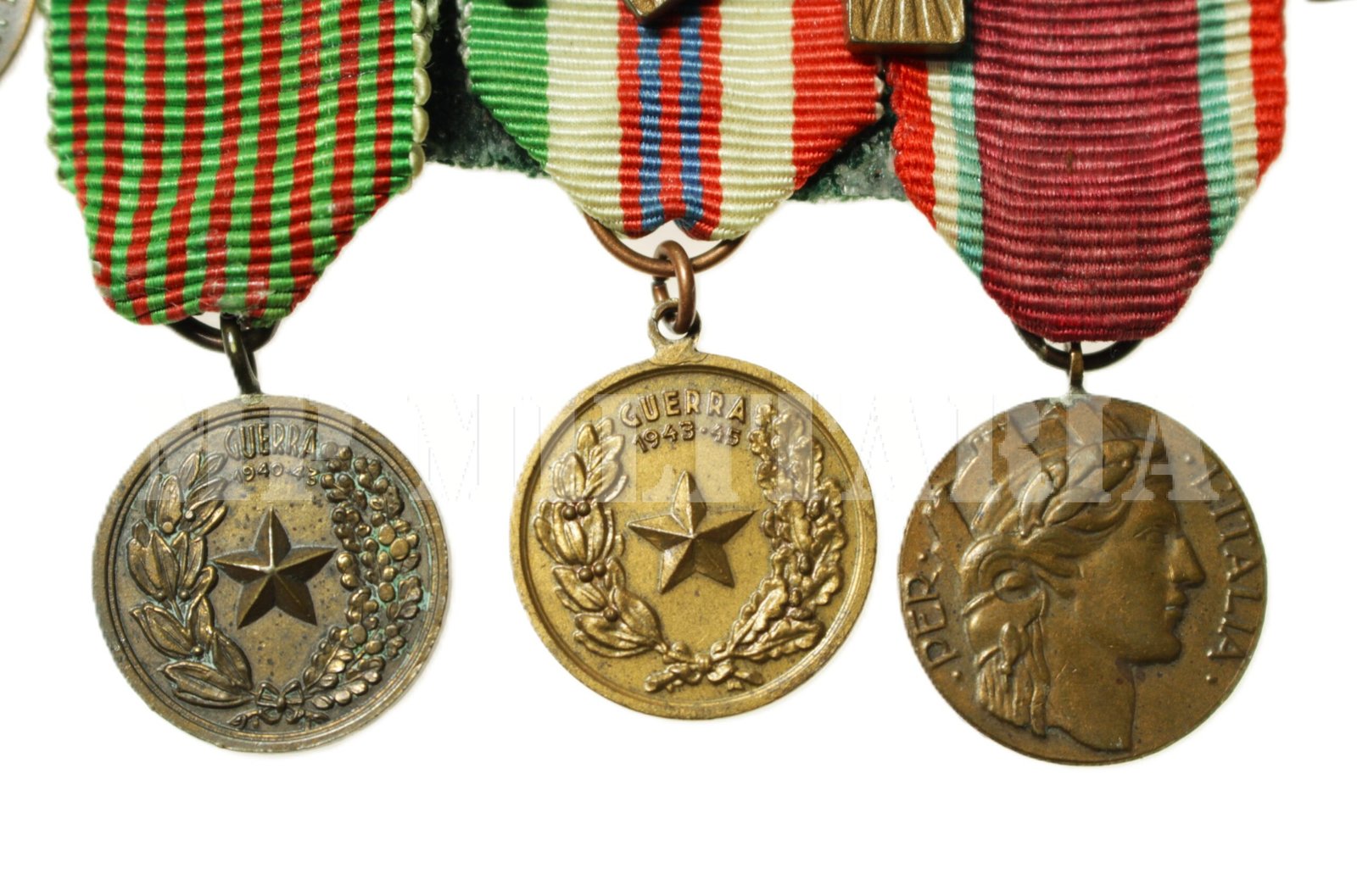 BARRETE DE MEDALHAS DE VOLUNTÁRIO ITALIANO - II GUERRA MUNDIAL - Imagem 4
