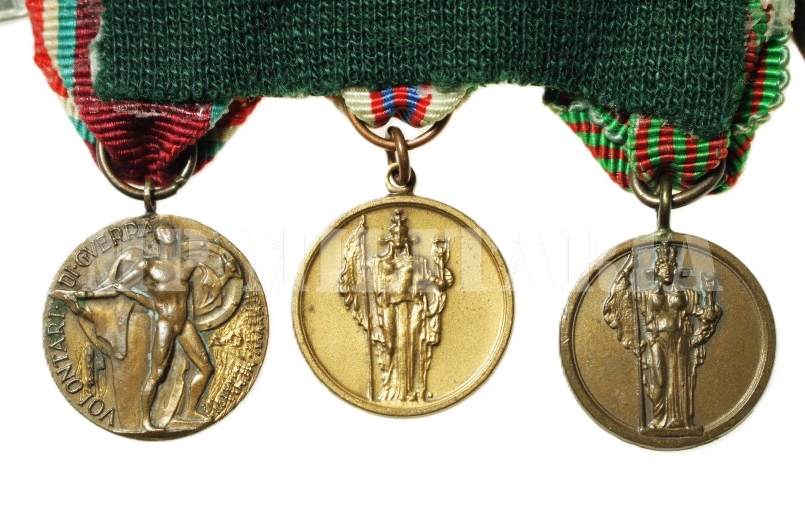 BARRETE DE MEDALHAS DE VOLUNTÁRIO ITALIANO - II GUERRA MUNDIAL - Imagem 5