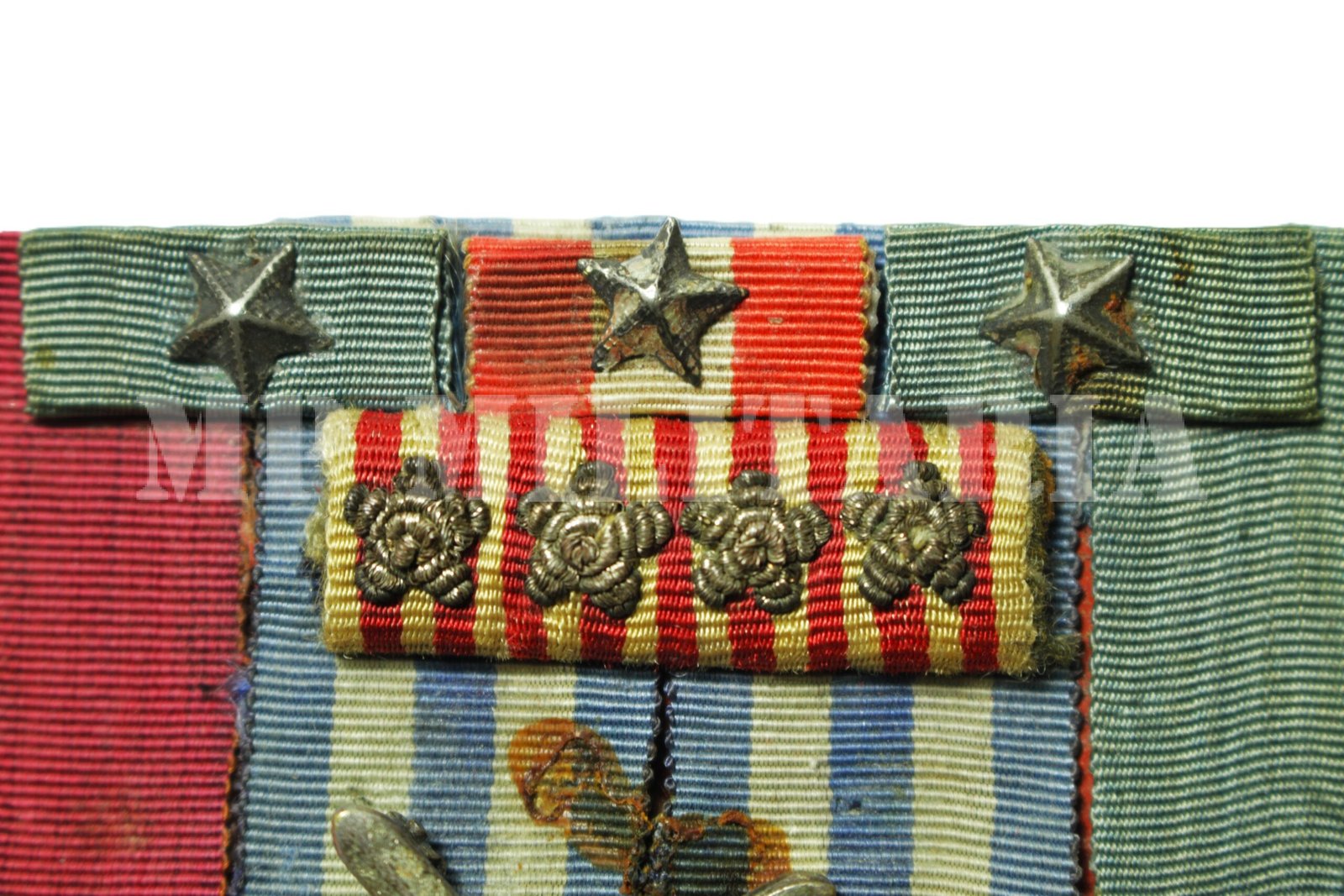 BARRETE DE MEDALHAS DE VOLUNTÁRIO ITALIANO - II GUERRA MUNDIAL - Imagem 7