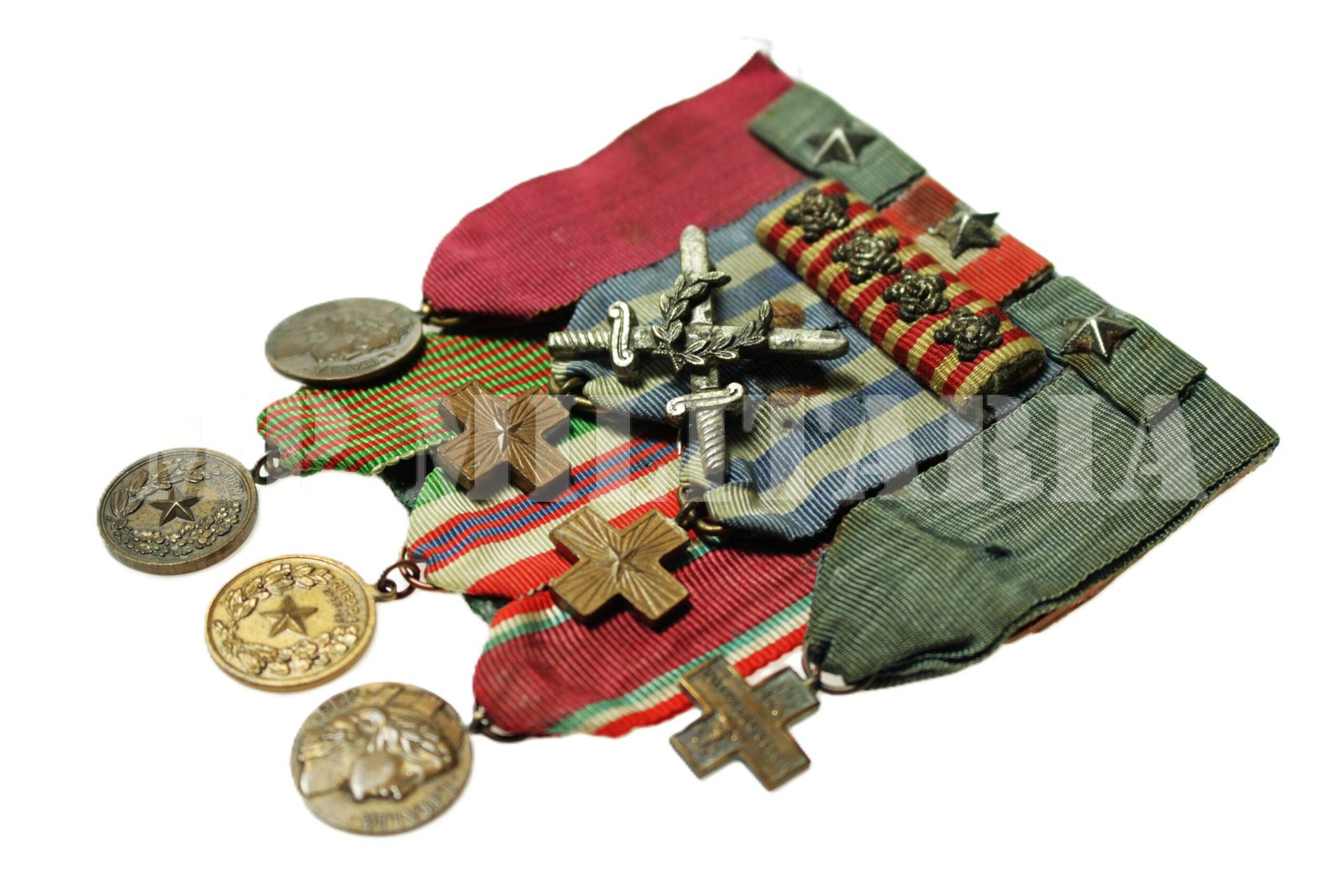 BARRETE DE MEDALHAS DE VOLUNTÁRIO ITALIANO - II GUERRA MUNDIAL - Imagem 10