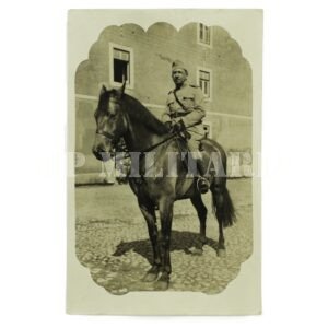 FOTOGRAFIA DE UM OFICIAL MONTADO NO CAVALO • EXÉRCITO BRASILEIRO – ANOS 20 / 30