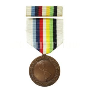 MEDALHA DE CAMPANHA DA OEA COM BARRETA • ORGANIZAÇÃO DOS ESTADOS AMERICANOS – FIP – 1965