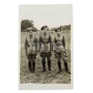 FOTOGRAFIA DE TRÊS MILITARES DO EXÉRCITO BRASILEIRO – ANOS 1930