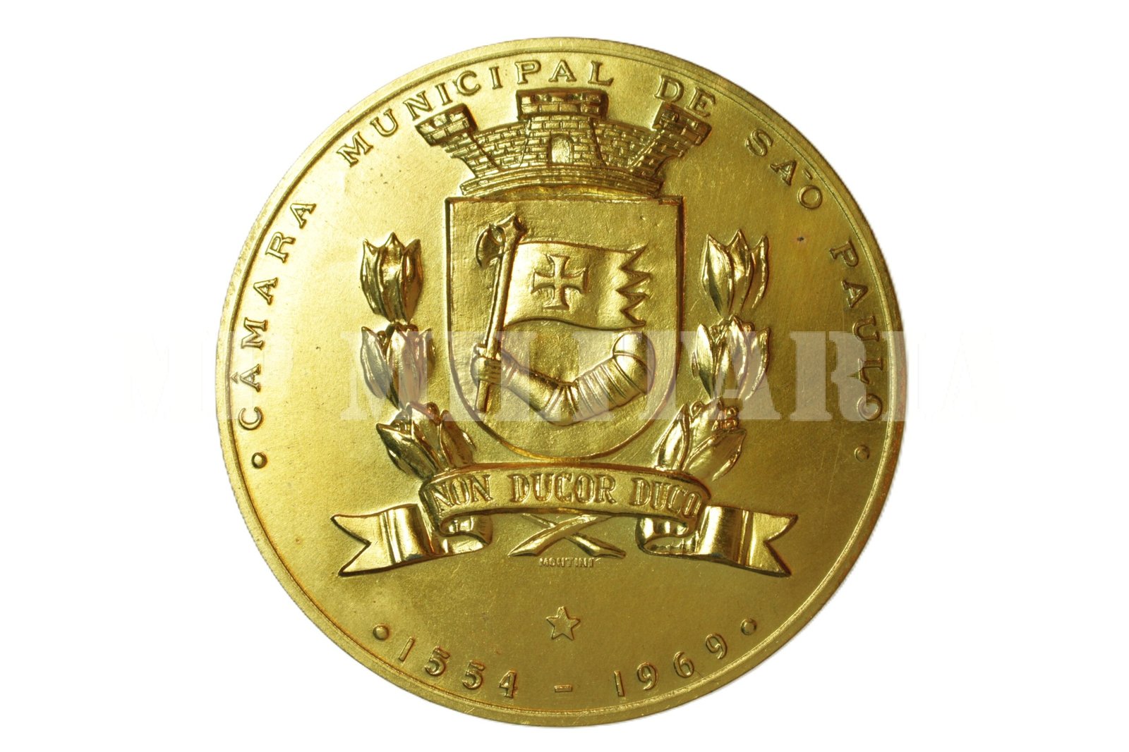 MEDALHA NOVAS INSTALAÇÕES DA CÂMARA DE VEREADORES DE SÃO PAULA – 1969 - Imagem 2