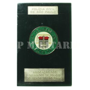 PLACA DE HOMENAGEM DA ASSOCIAÇÃO DOS DELEGADOS DA POLÍCIA DO ESTADO DE SÃO PAULO