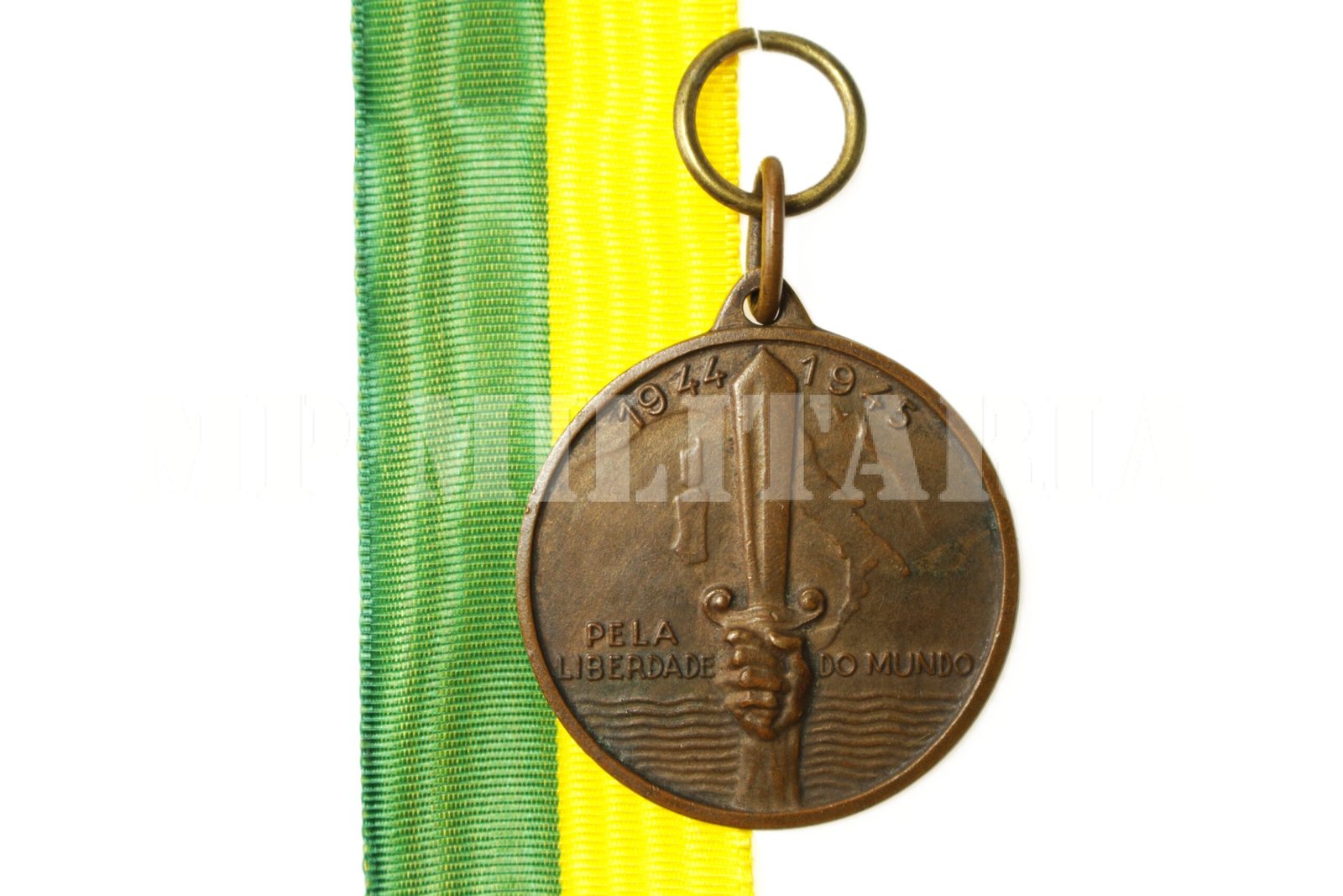 MEDALHA DA FEB FEITA NA ITÁLIA PELA LIBERDADE DO MUNDO – II GUERRA
