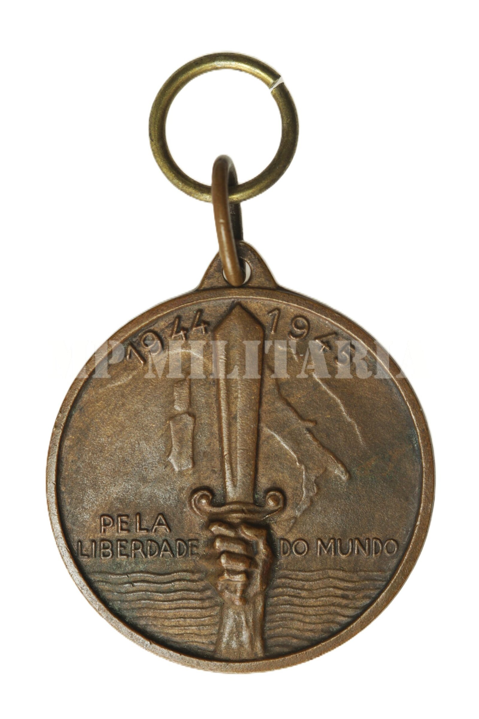 MEDALHA DA FEB FEITA NA ITÁLIA PELA LIBERDADE DO MUNDO – II GUERRA - Imagem 2
