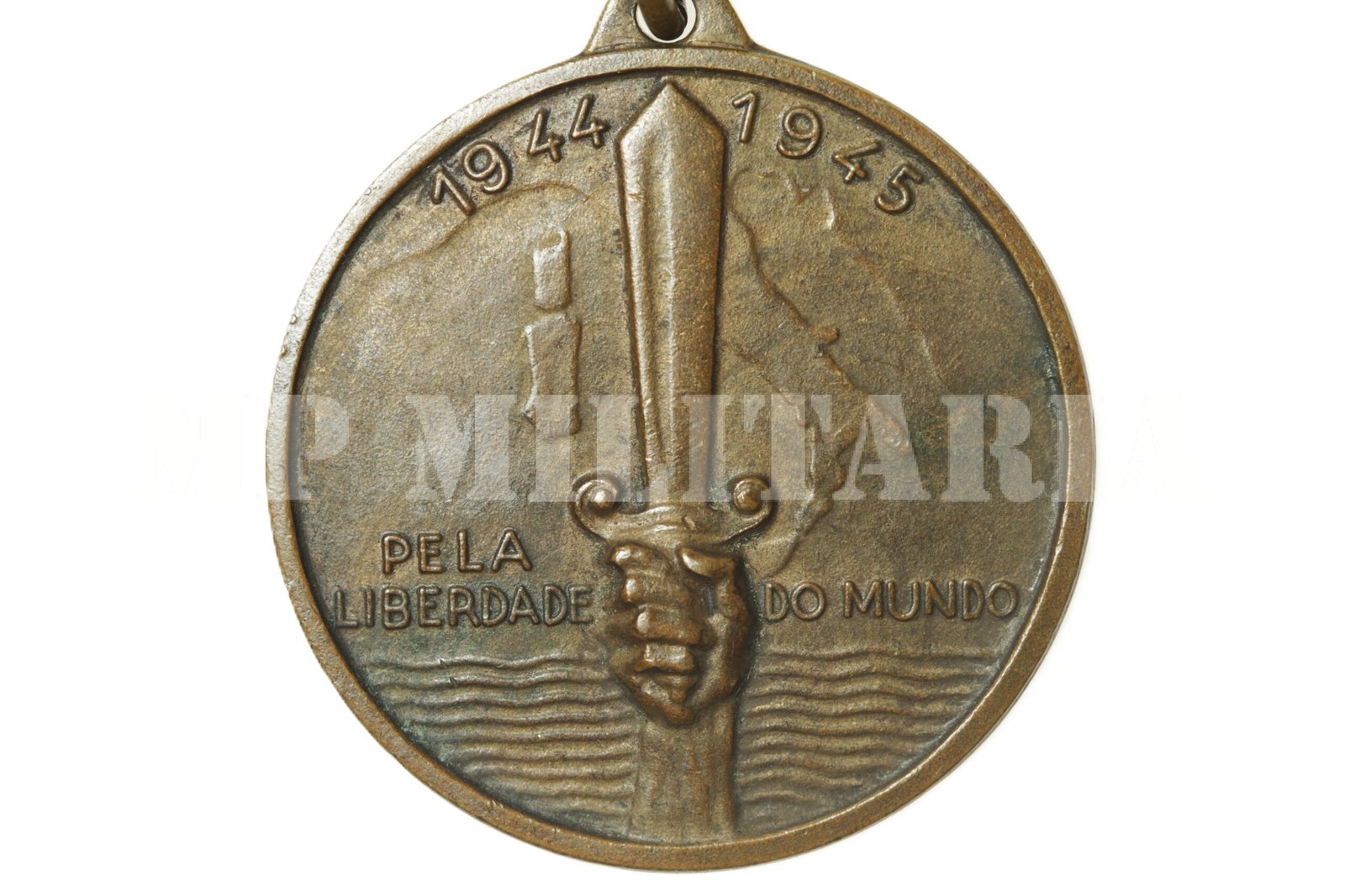 MEDALHA DA FEB FEITA NA ITÁLIA PELA LIBERDADE DO MUNDO – II GUERRA - Imagem 3