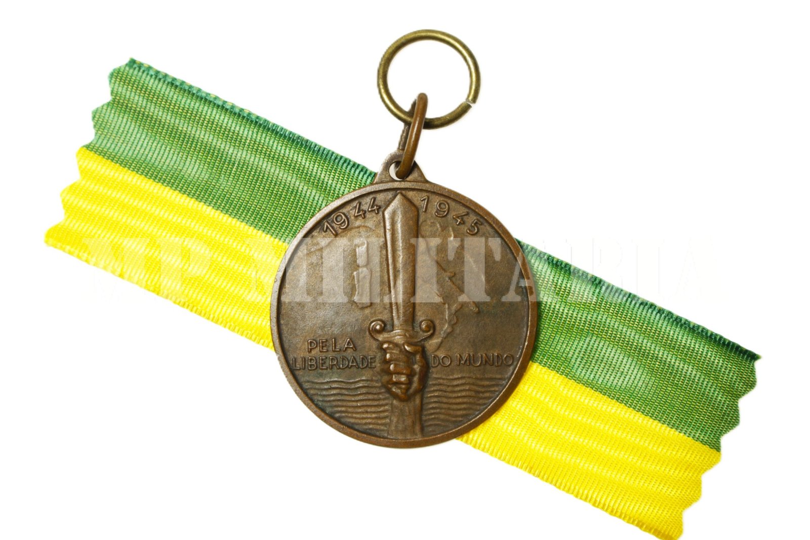 MEDALHA DA FEB FEITA NA ITÁLIA PELA LIBERDADE DO MUNDO – II GUERRA - Imagem 7