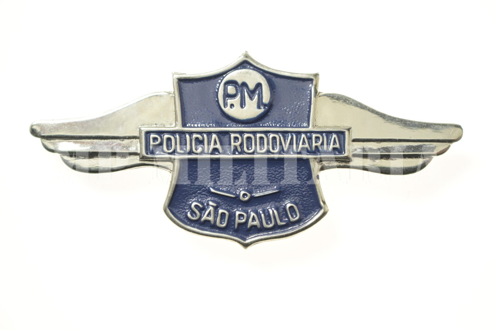 DISTINTIVO DA POLÍCIA MILITAR RODOVIÁRIA – SÃO PAULO – CABOS E SOLDADOS – 1970 - Imagem 2
