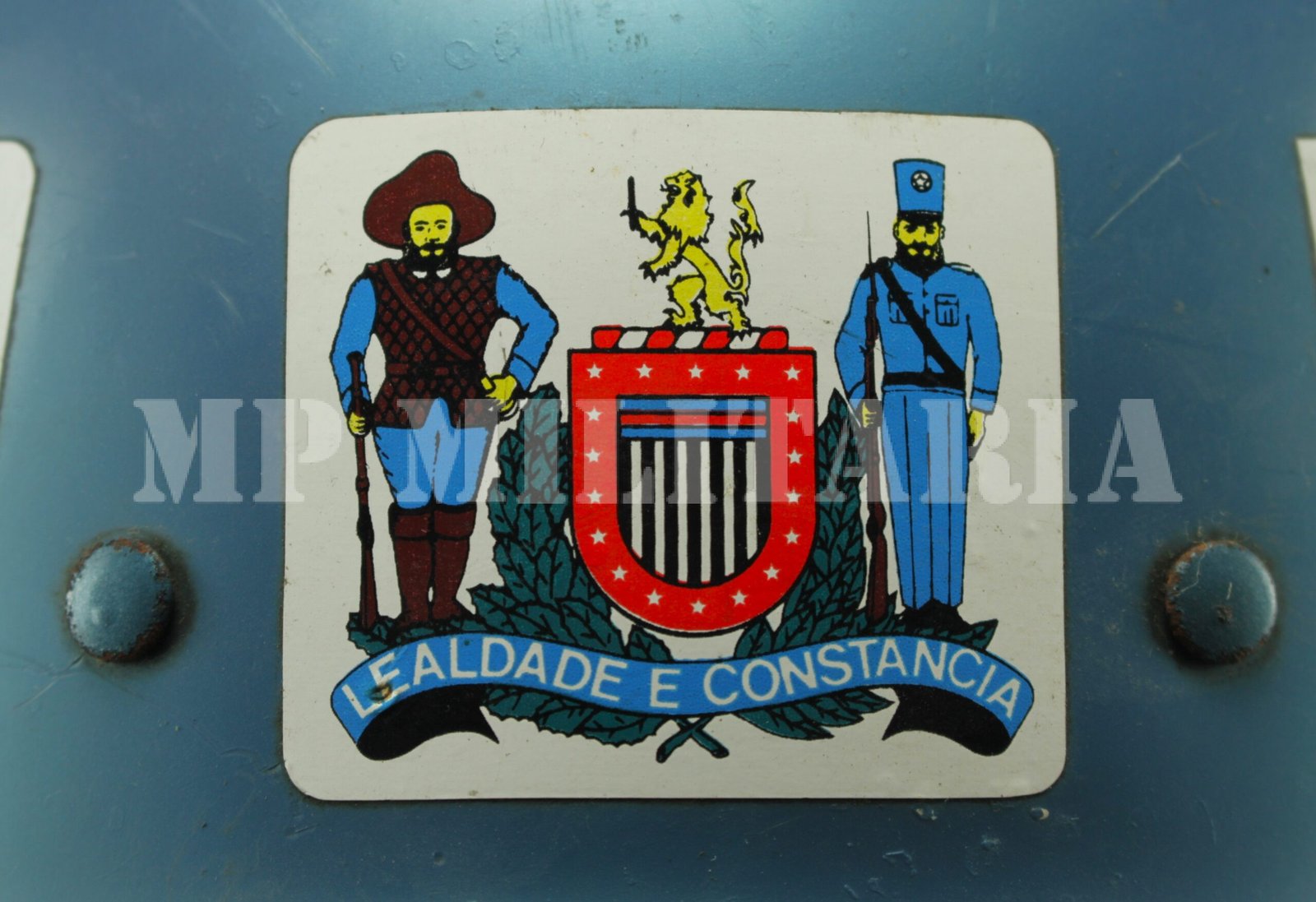 ANTIGO CAPACETE DA POLÍCIA MILITAR DE SÃO PAULO - Imagem 3