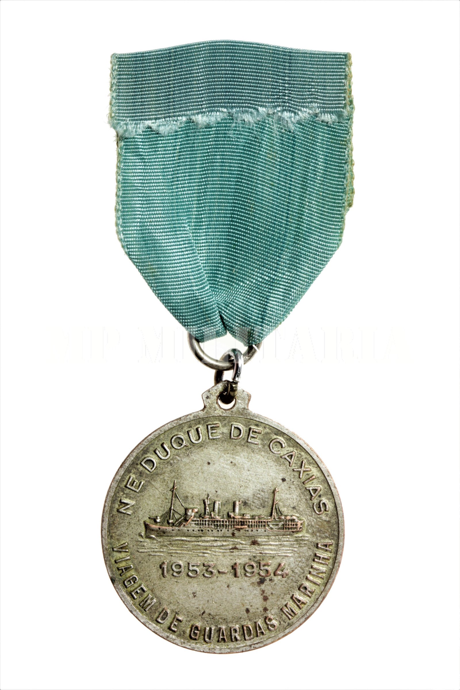 MEDALHA DA VIAGEM DE INSTRUÇÃO NTr/NE/NAux DUQUE DE CAXIAS ∙ MARINHA DO BRASIL – 1954 - Imagem 7